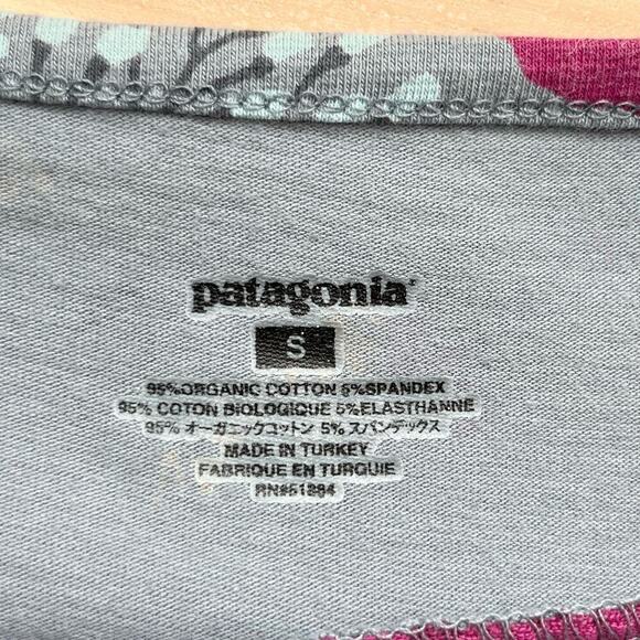 Patagonia‎ Margot Organic Cotton Dress in Grey Pink Floral Sleeveless, Small - Picture 3 of 12
